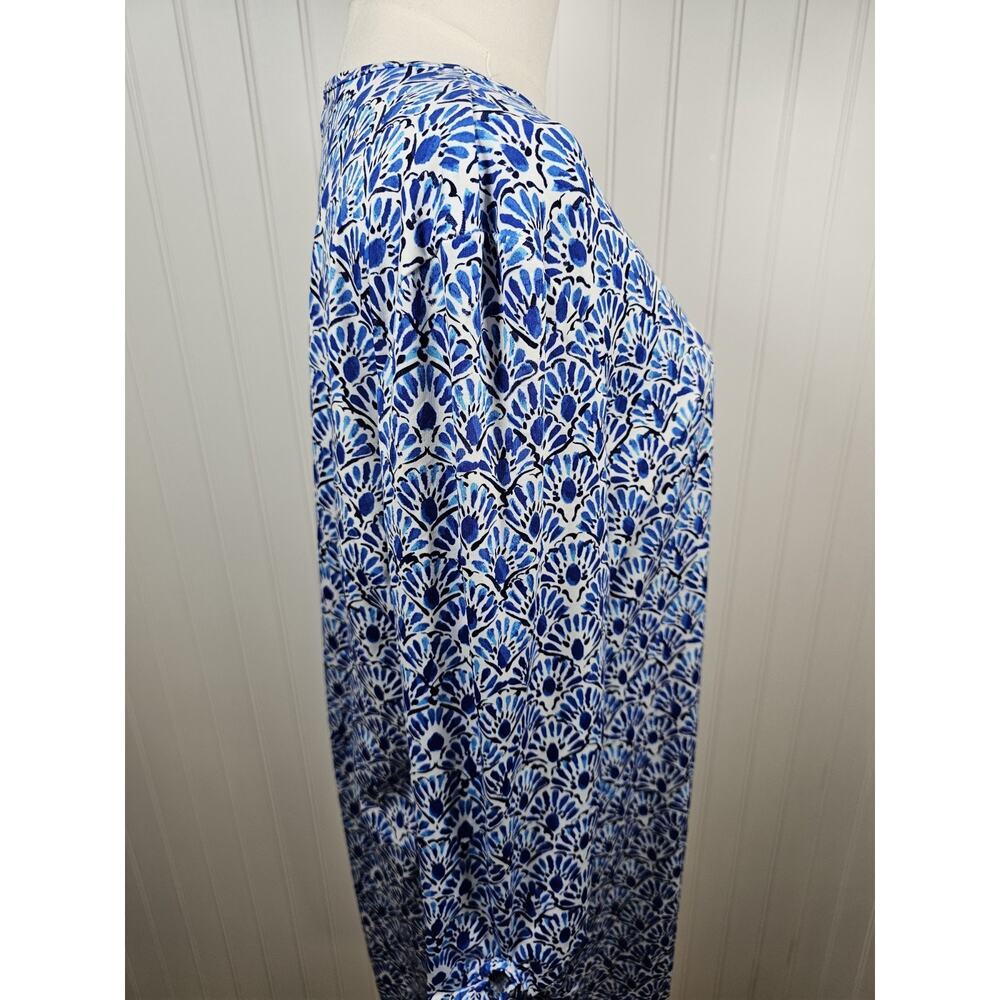 STELLA PARKER Cool Tide Tiles UPF50 Tunic Dress Women's Size L Coastal Beach - Picture 4 of 6